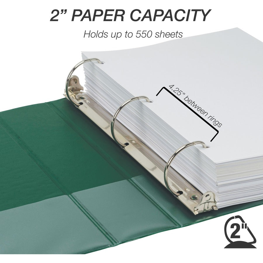 Samsill Durable 2 Inch Binder, Made in the USA, D Ring Customizable Clear View Binder, Basic Assortment, 4 Pack, Each Holds 475 Pages (MP46468) MP46468