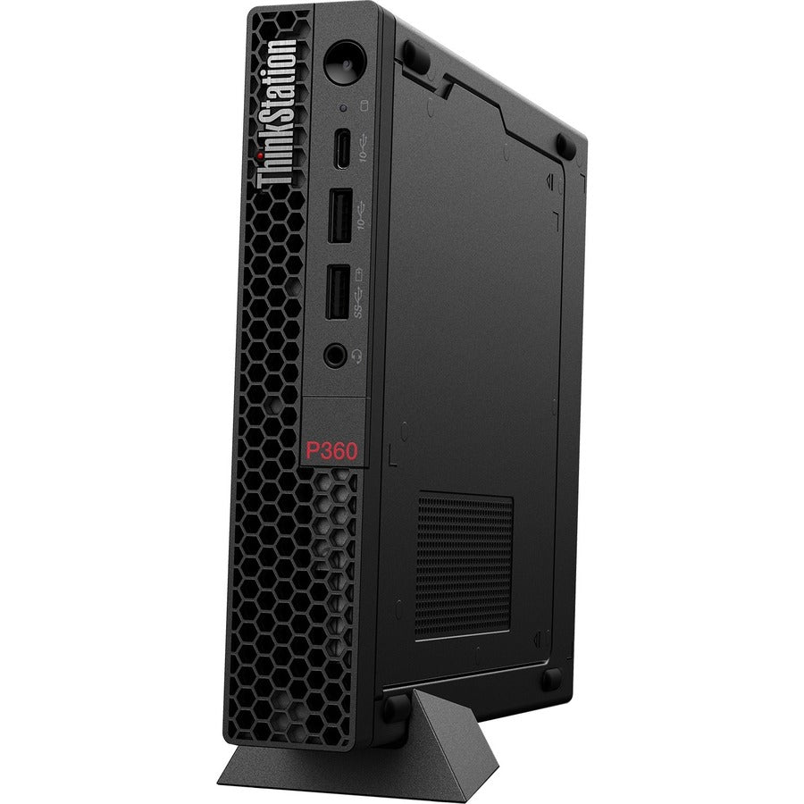 Lenovo ThinkStation P360 30FA001CUS Workstation - 1 x Intel Core i5 12th Gen i5-12500 - 16 GB - 512 GB SSD - Tiny - Black 30FA001CUS