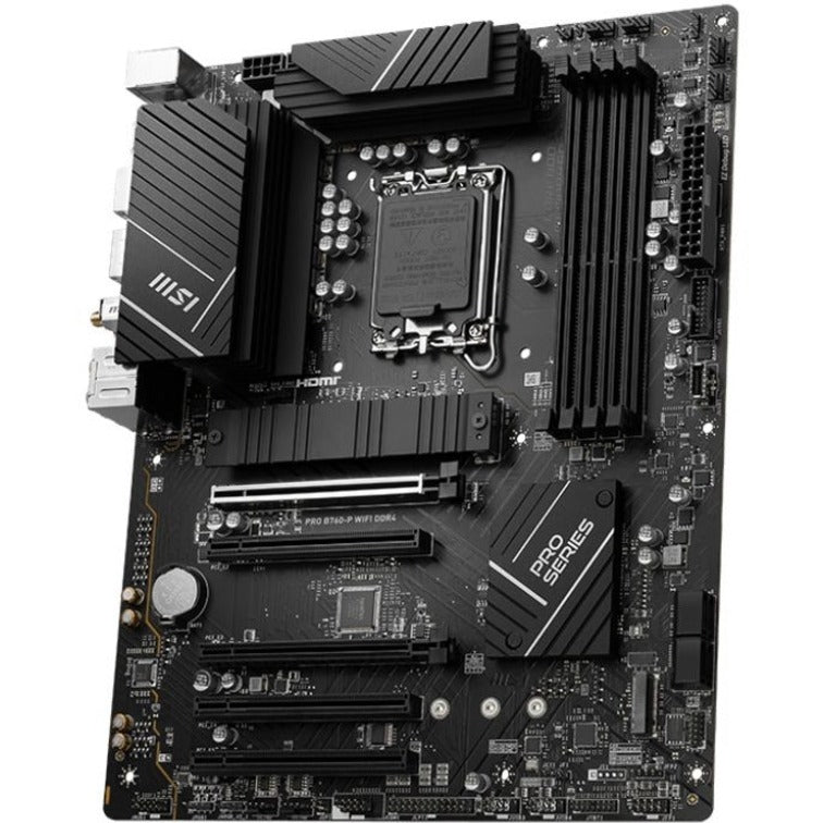 MSI Pro B760-P WIFI DDR4 Gaming Desktop Motherboard - Intel B760 Chipset - Socket LGA-1700 - ATX PROB760PWIFID4