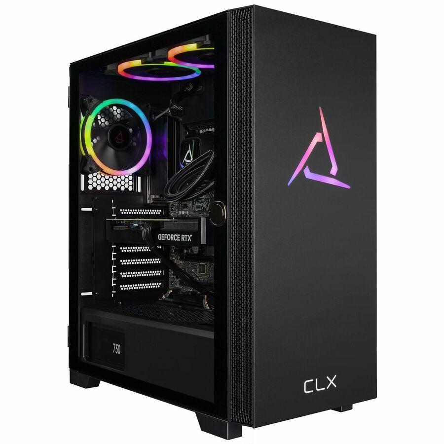 CLX TGMSETRTU3400BM Gaming Desktop Computer - Intel Core i9 12th Gen i9-12900KF - 32 GB - 4 TB HDD - 1 TB SSD - Mid-tower - Black TGMSETRTU3400BM