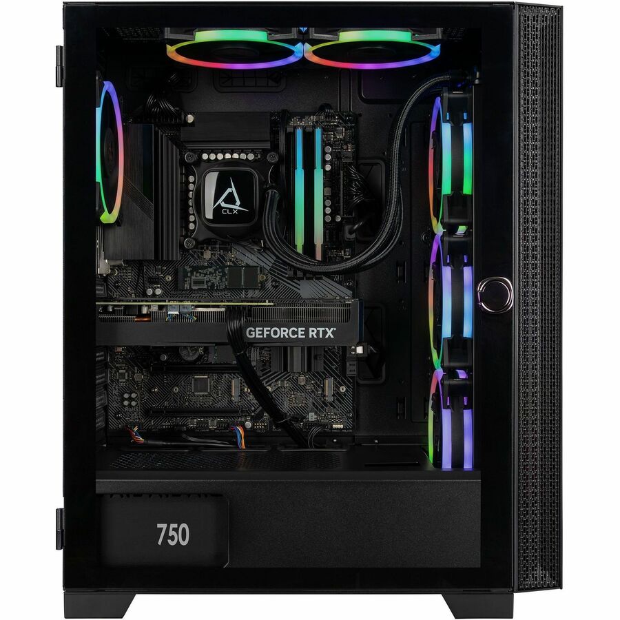 CLX TGMSETRTU3400BM Gaming Desktop Computer - Intel Core i9 12th Gen i9-12900KF - 32 GB - 4 TB HDD - 1 TB SSD - Mid-tower - Black TGMSETRTU3400BM