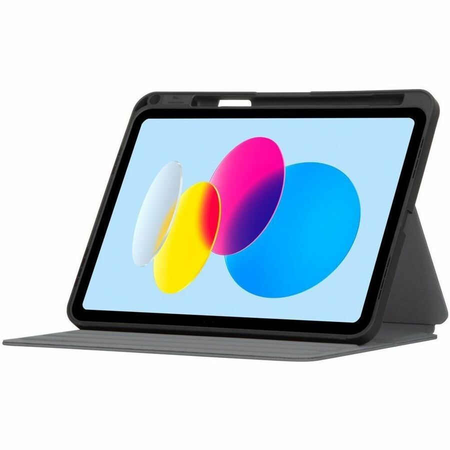 Targus Click-In THZ932GL Carrying Case (Folio) for 10.9" Apple iPad (10th Generation) Tablet - Asphalt Gray, Black THZ932GL