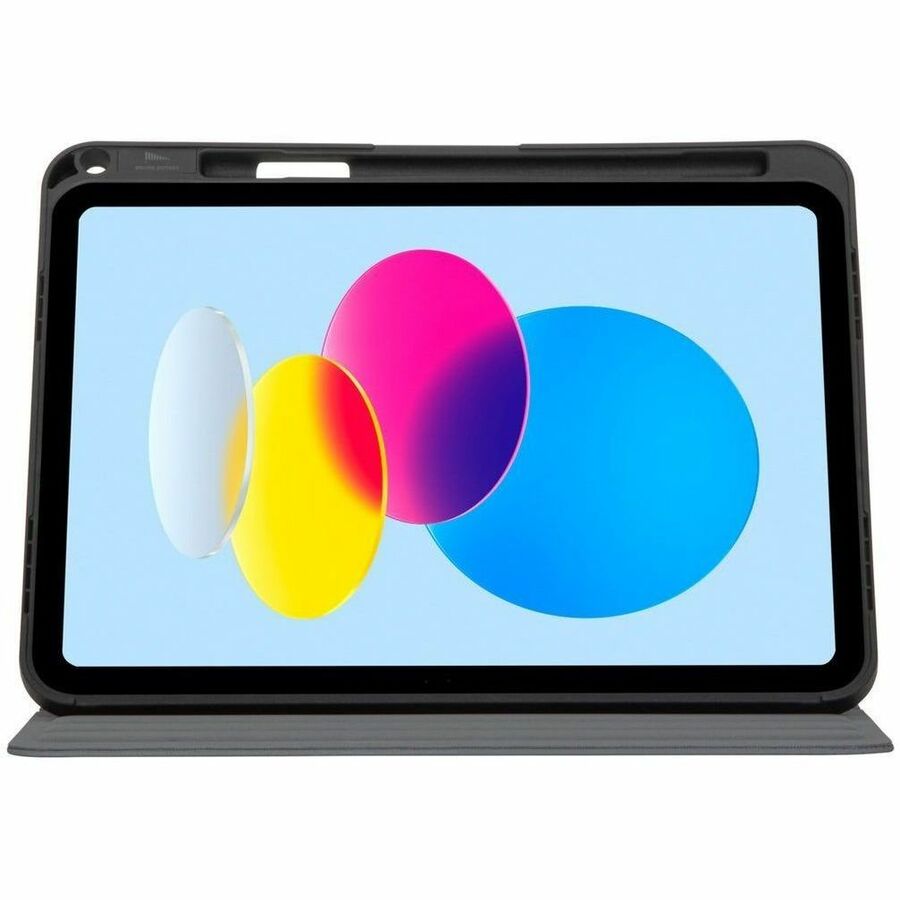 Targus Click-In THZ932GL Carrying Case (Folio) for 10.9" Apple iPad (10th Generation) Tablet - Asphalt Gray, Black THZ932GL