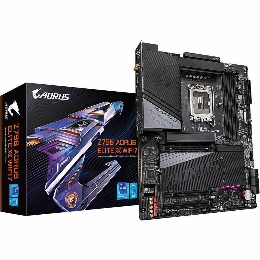 Aorus Z790 ELITE X WIFI7 Desktop Motherboard - Intel Z790 Chipset - Socket LGA-1700 - ATX Z790AORUSELITEXWIFI7