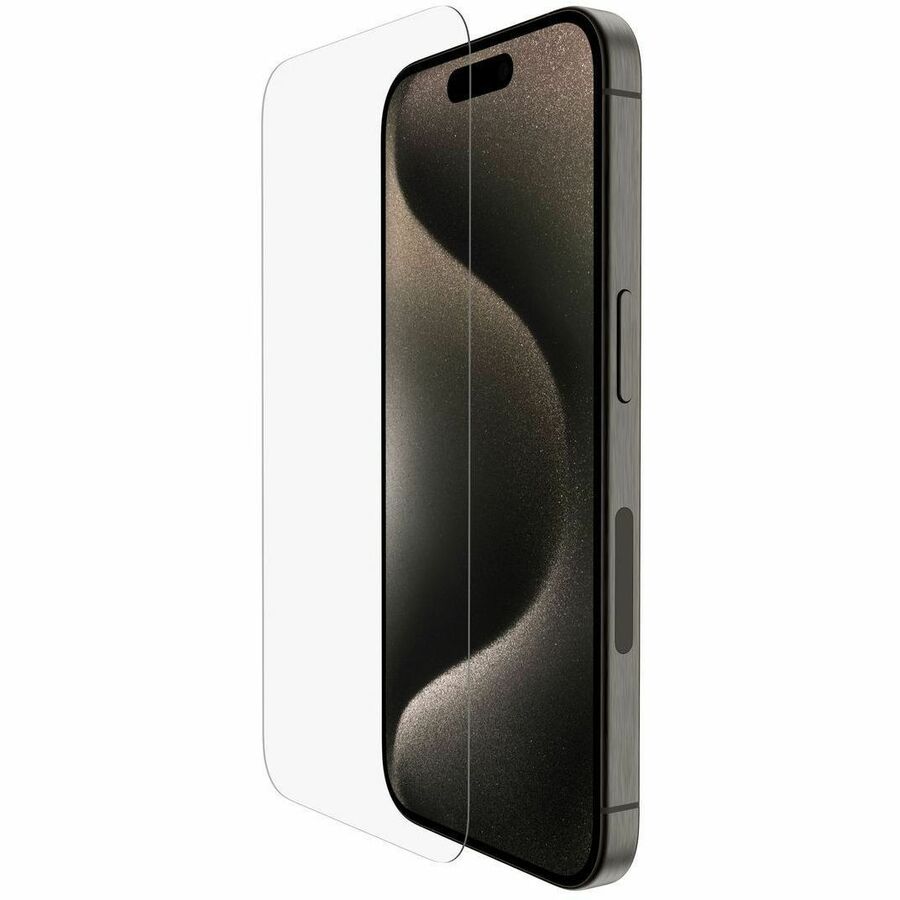 Belkin UltraGlass 2 Treated Screen Protector For iPhone 15 Pro Transparent, Clear OVA133ZZ