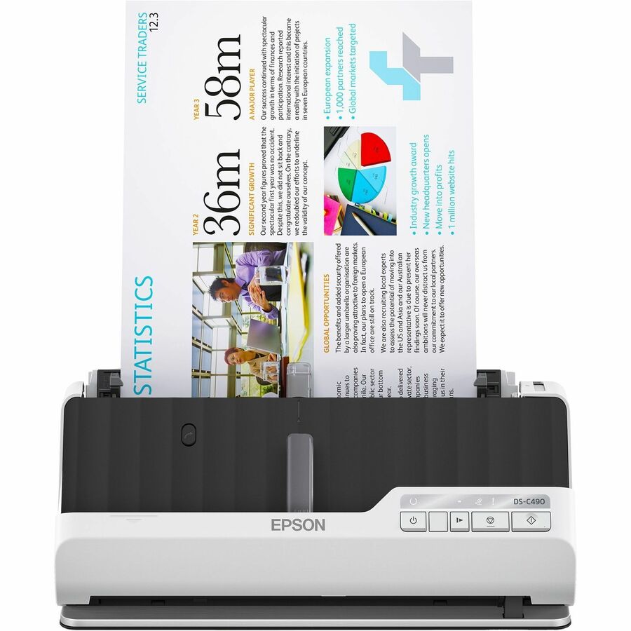 Epson DS-C490 Sheetfed Scanner - 600 dpi Optical B11B271201