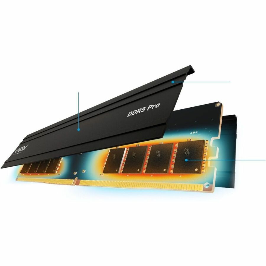 Crucial Pro 64GB (2 x 32GB) DDR5 SDRAM Memory Kit CP2K32G56C46U5