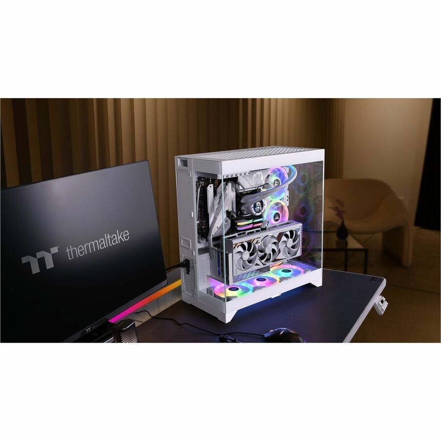 Thermaltake CTE E550 TG Snow Mid Tower Chassis CA-1Z8-00M6WN-00