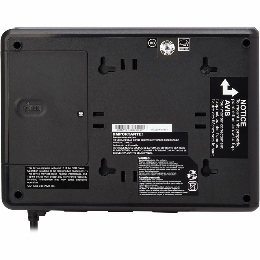 Eaton Tripp Lite Series 350VA 210W 120V Standby Cloud-Connected UPS with Remote Monitoring - 3 NEMA 5-15R Outlets (Surge + Battery Backup), 5-15P Plug, Desktop BC350RNC