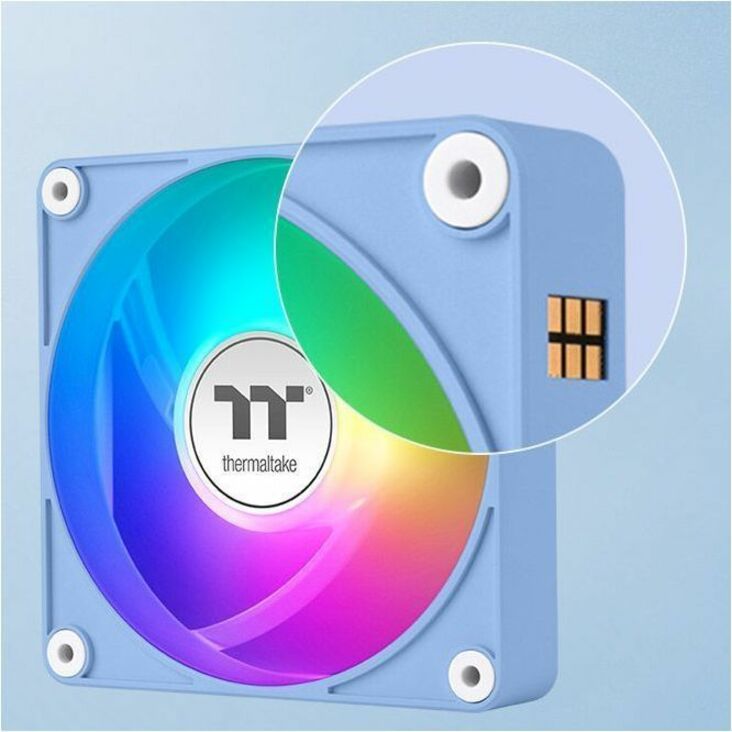 Thermaltake CT140 EX ARGB Sync PC Cooling Fan Hydrangea Blue (3-Fan Pack) - 3 Pack CL-F197-PL14BU-A