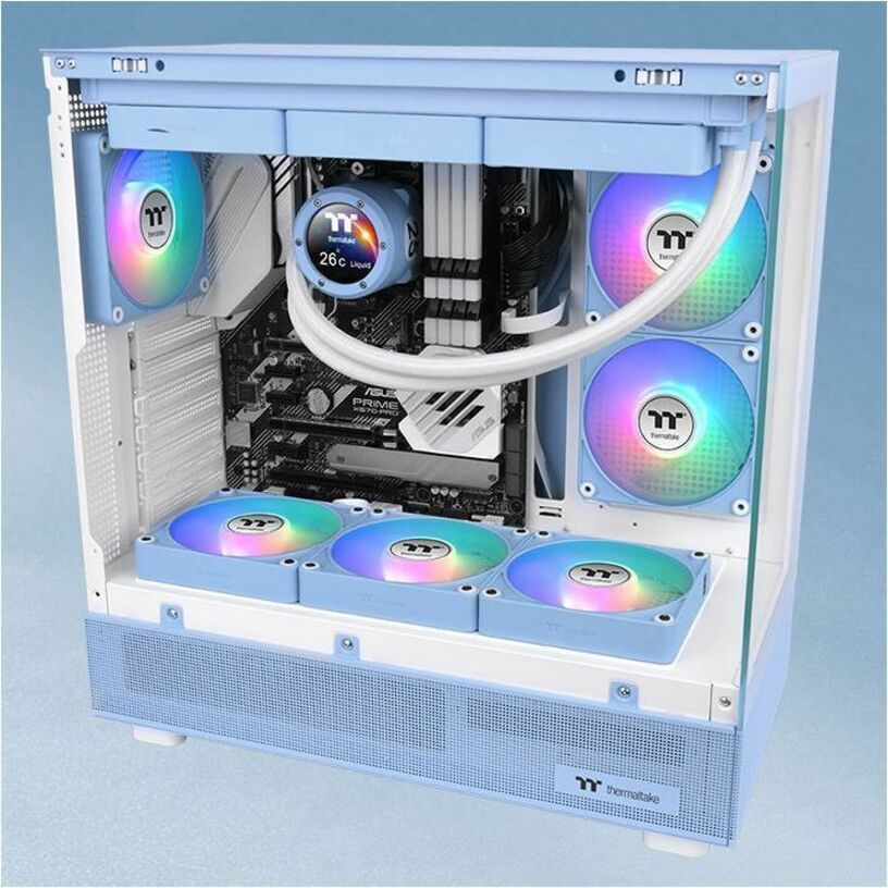 Thermaltake CT140 EX ARGB Sync PC Cooling Fan Hydrangea Blue (3-Fan Pack) - 3 Pack CL-F197-PL14BU-A