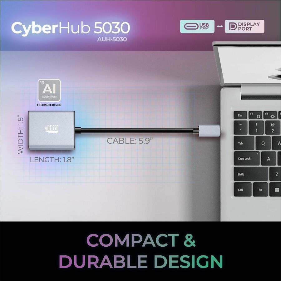 Adesso USB-C to Display Port Adapter AUH-5030