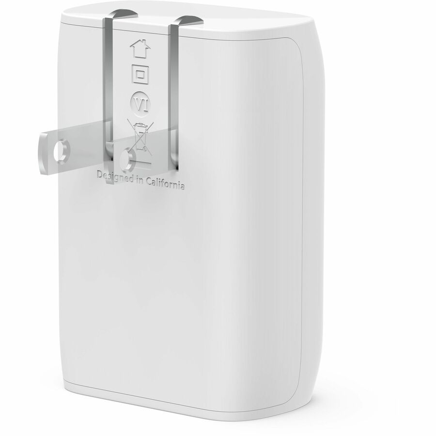 Belkin 30W Portable USB-C Wall Charger - 1xUSB-C (30W) - Fast Charge - Power Adapter - White BBC007-WH