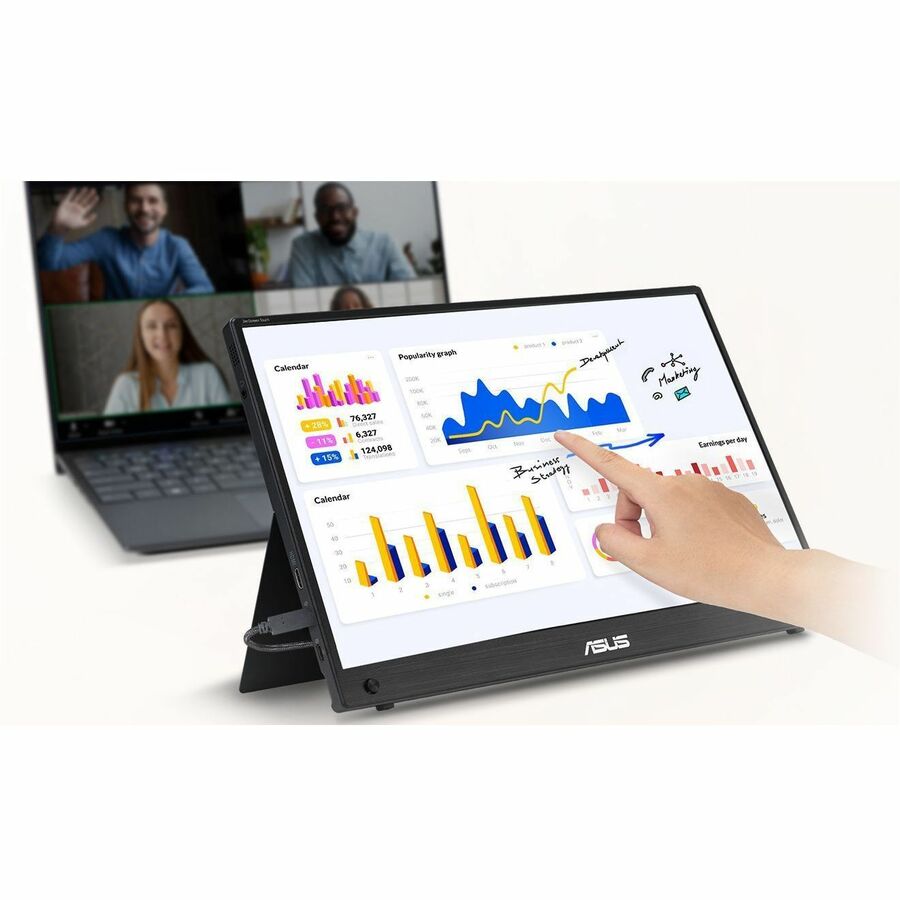 Asus ZenScreen MB16AMTR 16" Class LCD Touchscreen Monitor MB16AMTR