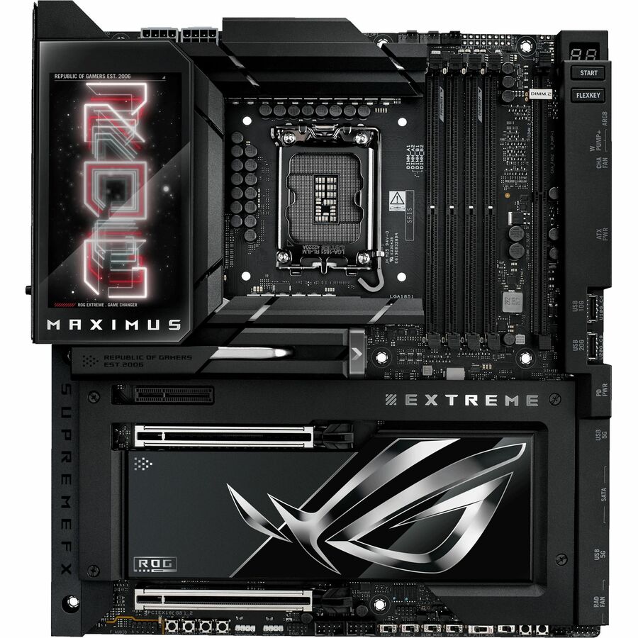 Asus ROG MAXIMUS Z890 EXTREME Gaming Desktop Motherboard - Intel Z890 Chipset - Socket LGA-1851 - Extended ATX ROG MAXIMUS Z890 EXTREME