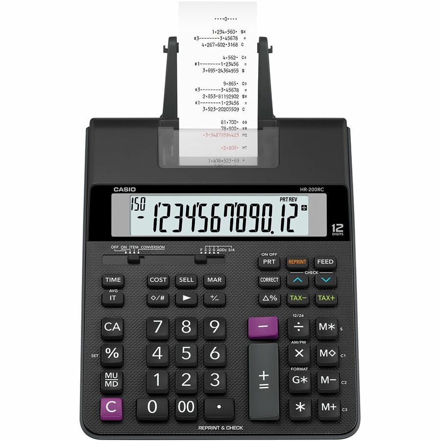 Casio HR-200RC Printing Calculator HR200RC