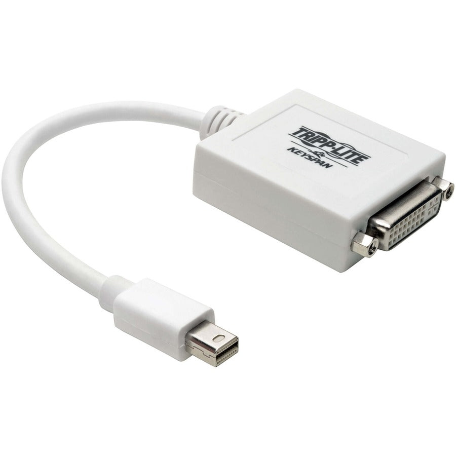 Tripp Lite by Eaton Keyspan Mini DisplayPort to DVI Adapter, Video Converter for Mac/PC, White (M/F), 6-in. (15.24 cm), TAA P137-06N-DVI