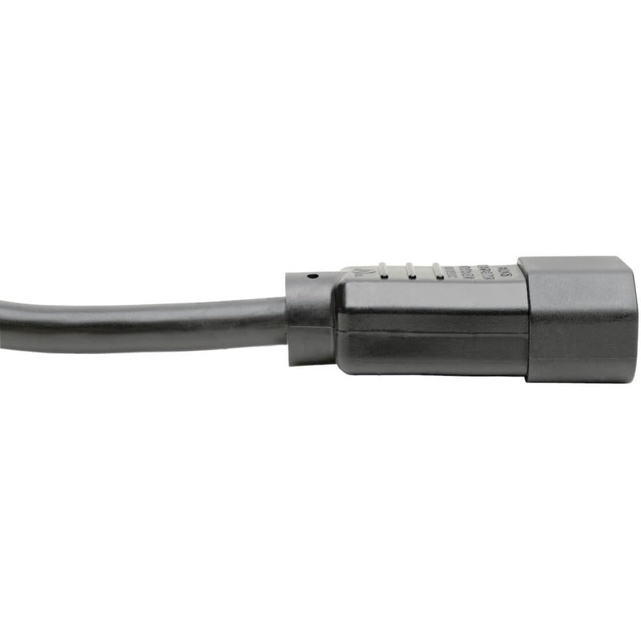 Eaton Tripp Lite Series Heavy-Duty PDU Power Cord, C13 to C14 - 15A, 250V, 14 AWG, 10 ft. (3.05 m), Black P005-010