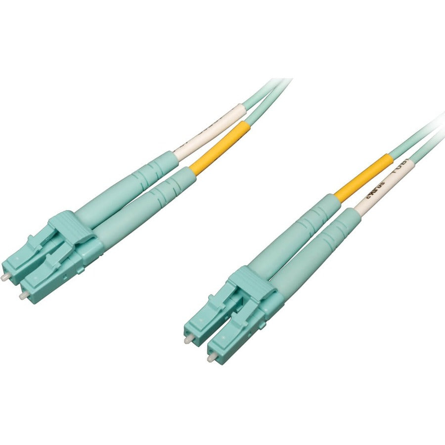 Eaton Tripp Lite Series 10Gb/40Gb/100Gb Duplex Multimode 50/125 OM4 LSZH Fiber Patch Cable (LC/LC), Aqua, 3M (9.8 ft.) N820-03M-OM4