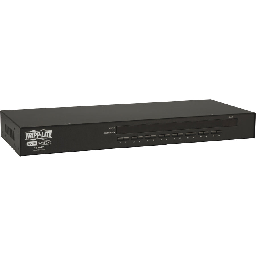 Tripp Lite by Eaton 16-Port 1U Rack-Mount USB/PS2 KVM Switch with On-Screen Display B042-016