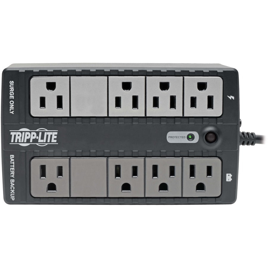 Tripp Lite by Eaton 550VA 300W Standby UPS - 8 NEMA 5-15R Outlets, 120V, 50/60 Hz, DB9, 5-15P Plug, Desktop/Wall Mount INTERNET550SER