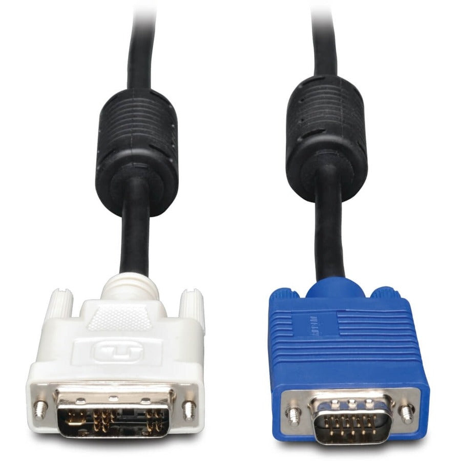 Eaton Tripp Lite Series DVI to VGA High-Resolution Adapter Cable with RGB Coaxial (DVI-A to HD15 M/M), 6 ft. (1.8 m) P556-006