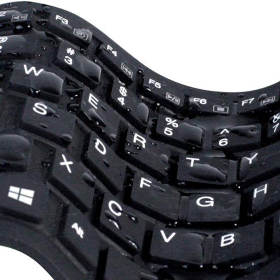 Adesso Antimicrobial Waterproof Flex Keyboard (Mini Size) AKB-212UB