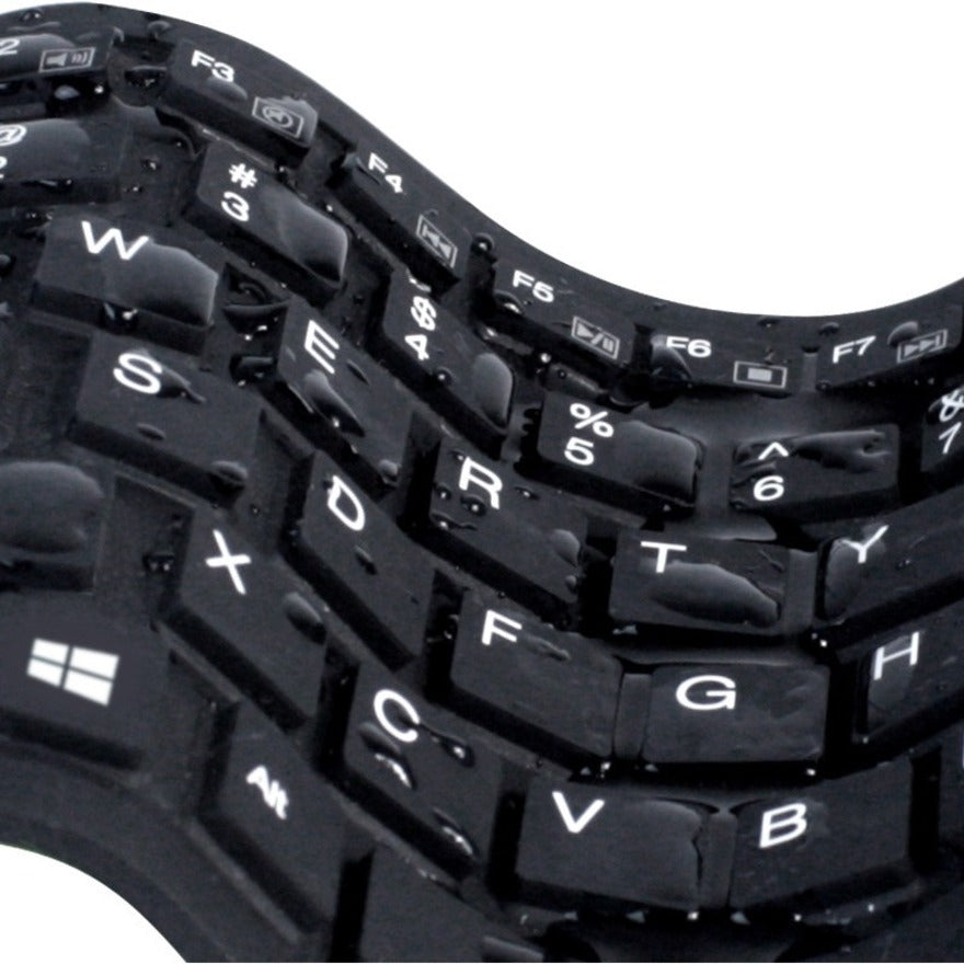 Adesso Antimicrobial Waterproof Flex Keyboard (Mini Size) AKB-212UB