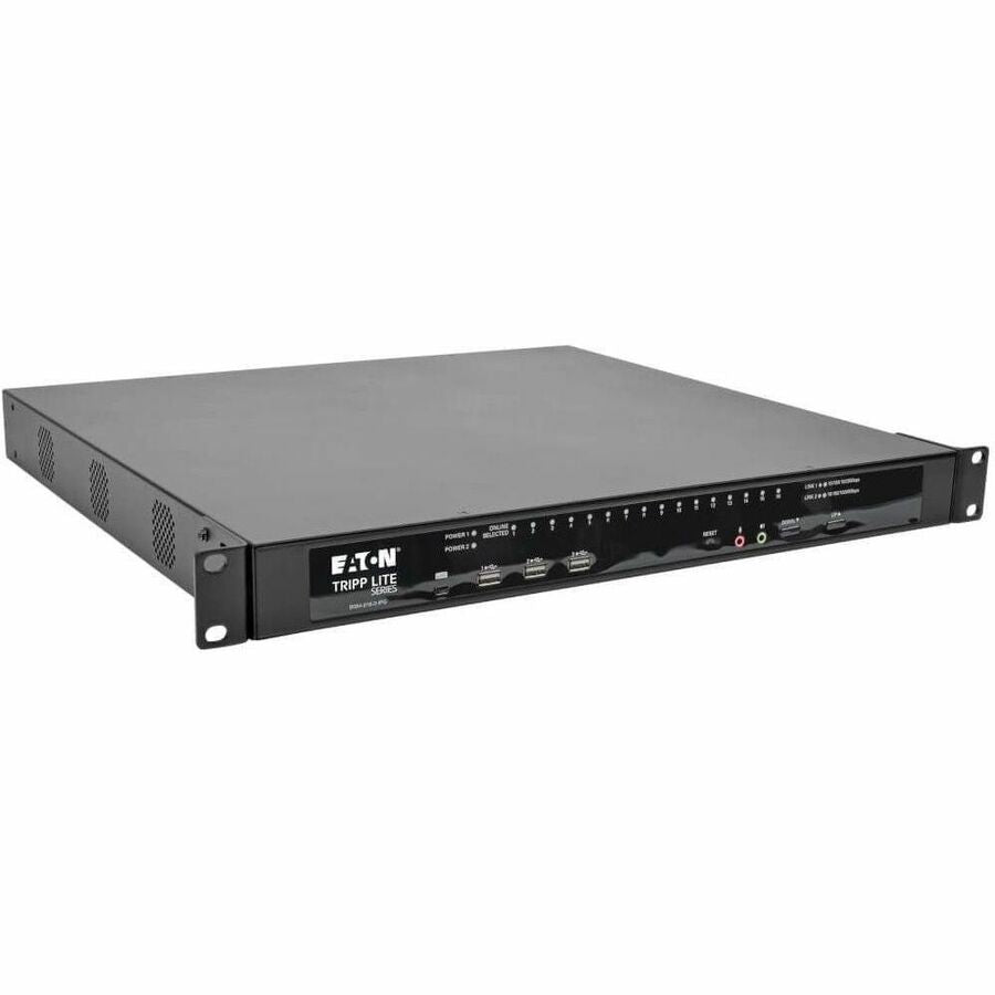 Eaton Tripp Lite Series NetDirector 16-Port Cat5 KVM over IP Switch - Virtual Media, 2 Remote + 1 Local User, 1U Rack-Mount, TAA B064-016-02-IPG