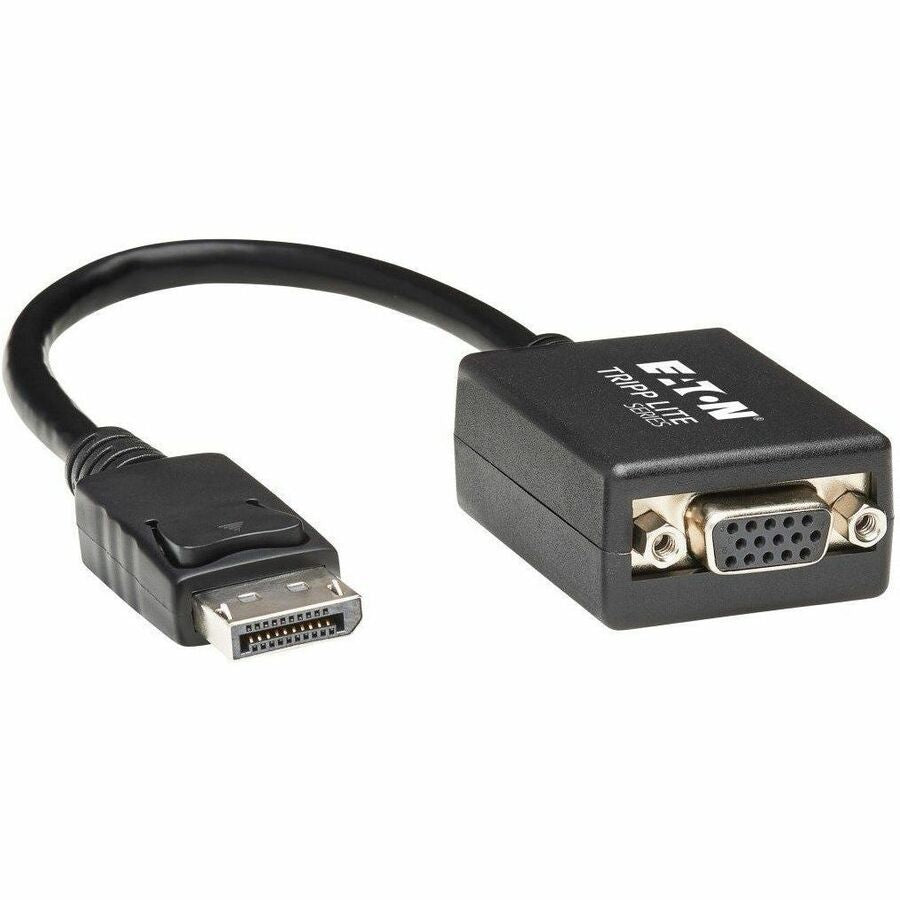 Eaton Tripp Lite Series DisplayPort to VGA Active Adapter Video Converter (M/F), 6-in. (15.24 cm) P134-06N-VGA