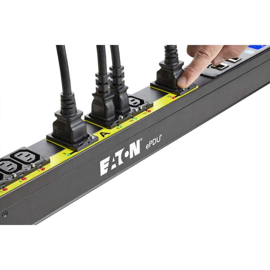 Eaton Managed rack PDU, 0U, L6-30P input, 5.76 kW max, 200-240V, 24A, 10 ft cord, Single-phase EMA107-10