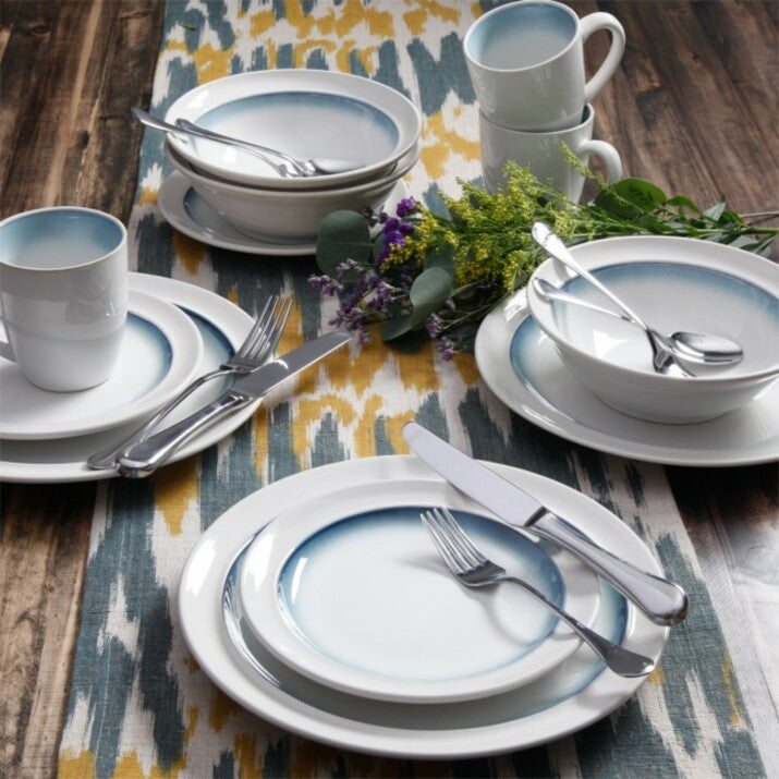 Gibson Elite Lawson 16 Piece Dinnerware Set, Teal 110957.16
