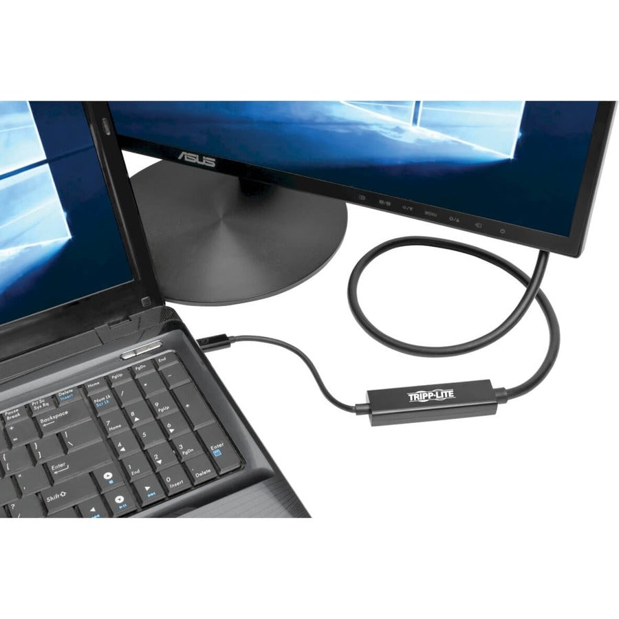 Tripp Lite by Eaton USB-C to DVI Active Adapter Cable (USB-C to DVI-D Dual Link M/M), 3 ft. (0.9 m) U444-003-D