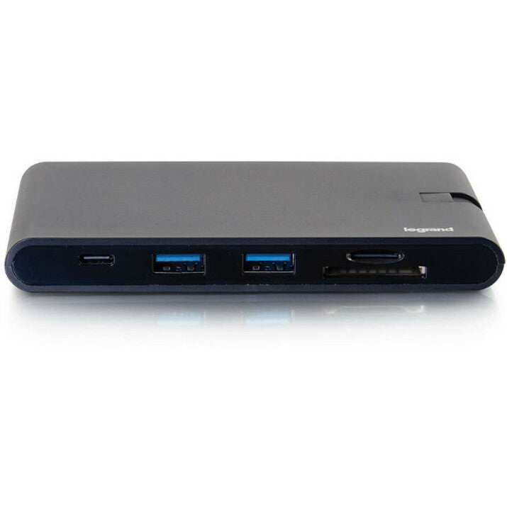 C2G USB C Dock with HDMI, VGA, Ethernet, USB, SD & Power Delivery up to 100W 26916