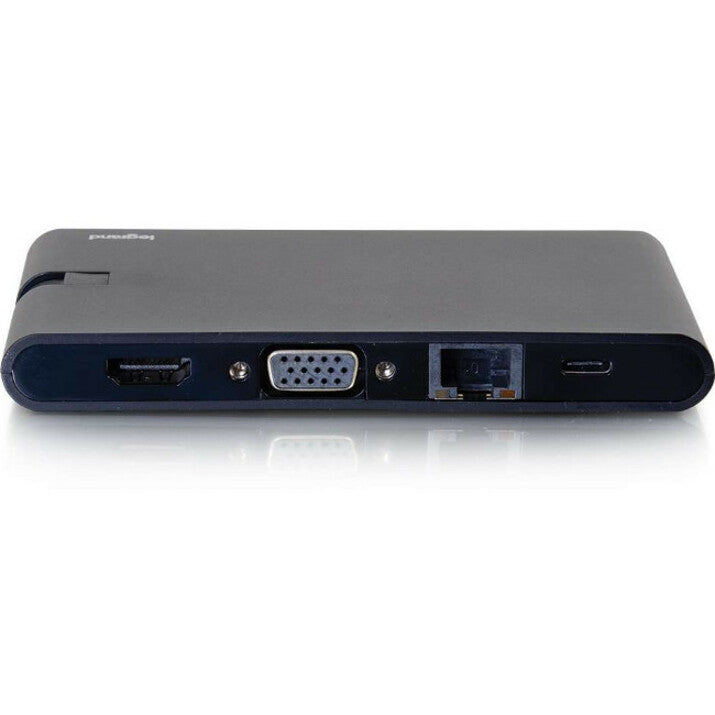 C2G USB C Dock with HDMI, VGA, Ethernet, USB, SD & Power Delivery up to 100W 26916
