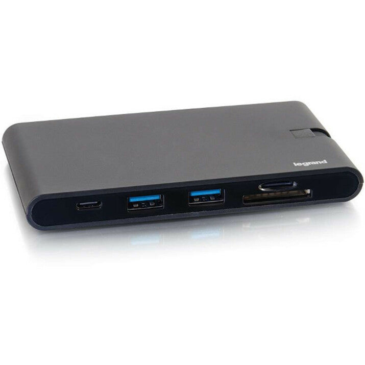 C2G USB C Dock with HDMI, VGA, Ethernet, USB, SD & Power Delivery up to 100W 26916