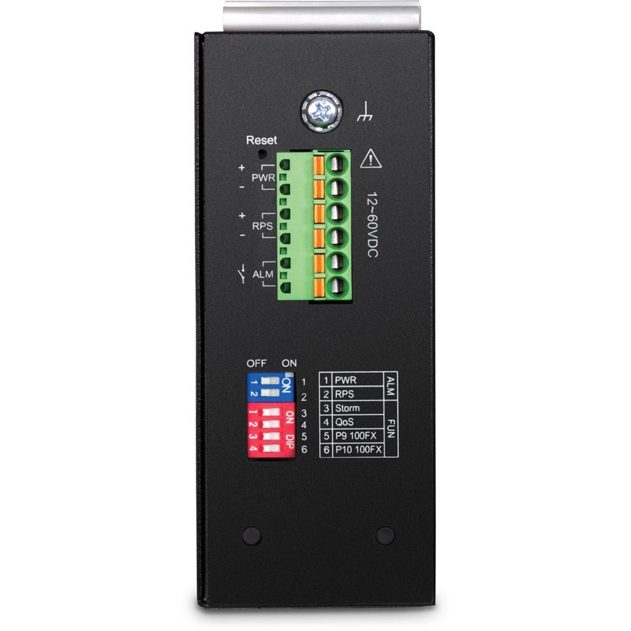 TRENDnet 10-Port Industrial Gigabit L2 Managed DIN-Rail Switch; 8 X Gigabit; 2 X SFP Slots; DIN-Rail Mount; IP30; Vlan; Qos; Lacp; Stp/Rstp; Bandwidth Management; Lifetime Protection; TI-G102i TI-G102I