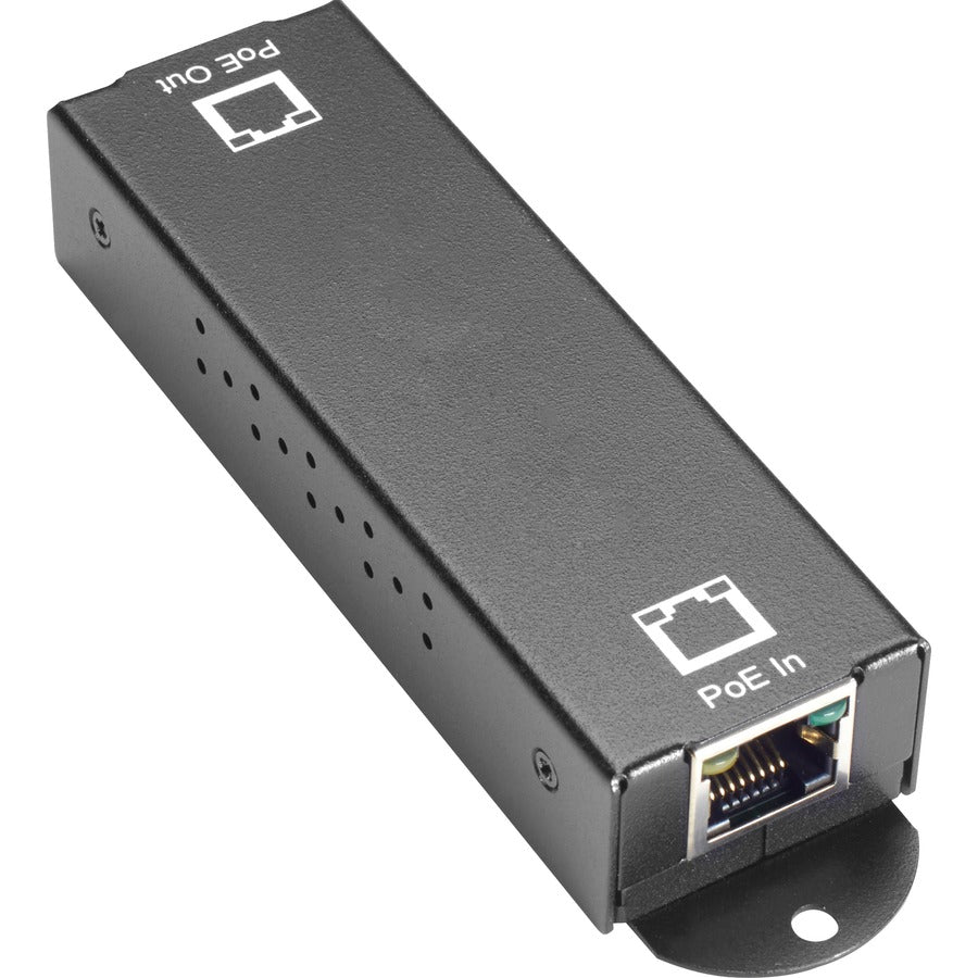 Black Box 10/100/1000BASE-T PoE+ Ethernet Repeater - 802.3at, 1-Port LPR1111