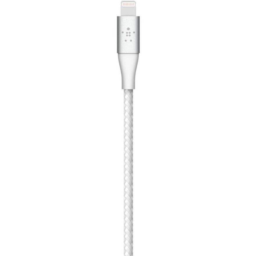 Belkin Braided USB-C to Lightning Cable (2m / 6.6ft, White) CAA004BT2MWH