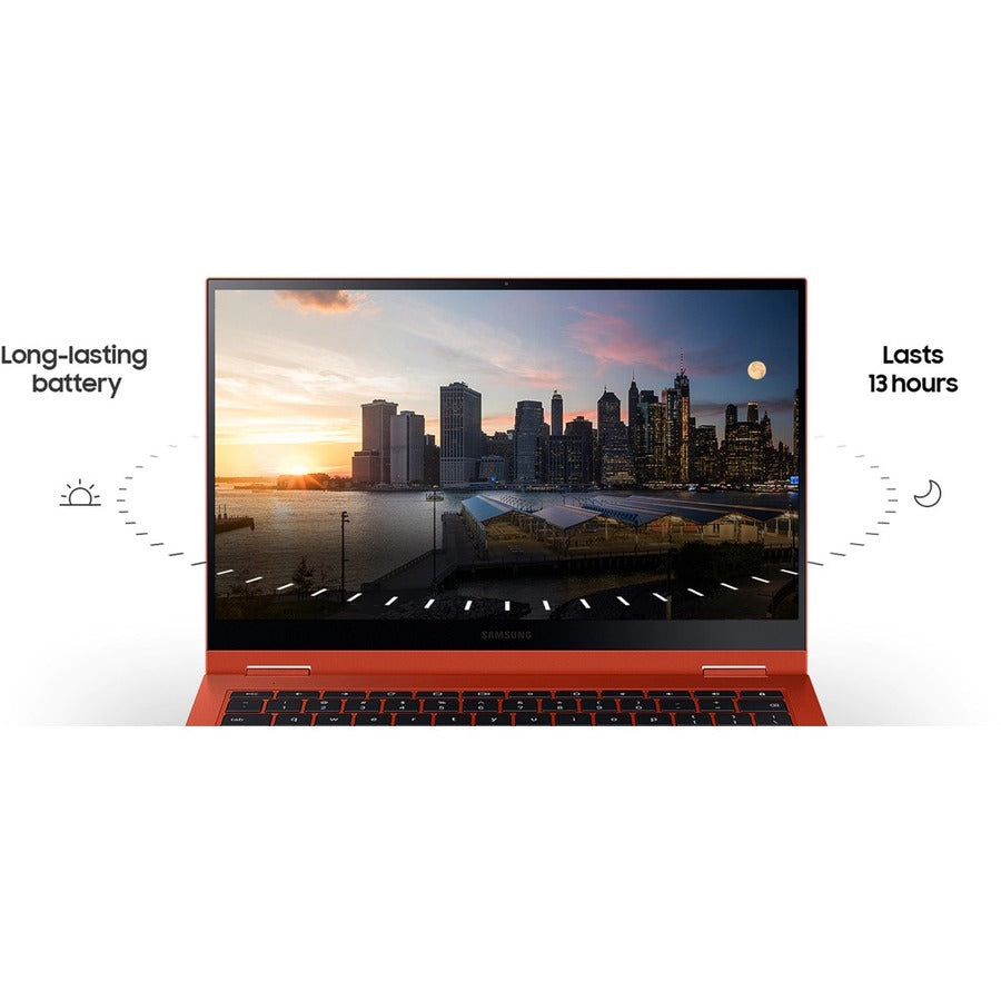 Samsung Galaxy Chromebook 2 XE530QDA-KA1US 13.3" Touchscreen Convertible 2 in 1 Chromebook - Full HD - Intel Core i3 10th Gen i3-10110U - 8 GB - 128 GB SSD - Fiesta Red XE530QDA-KA1US
