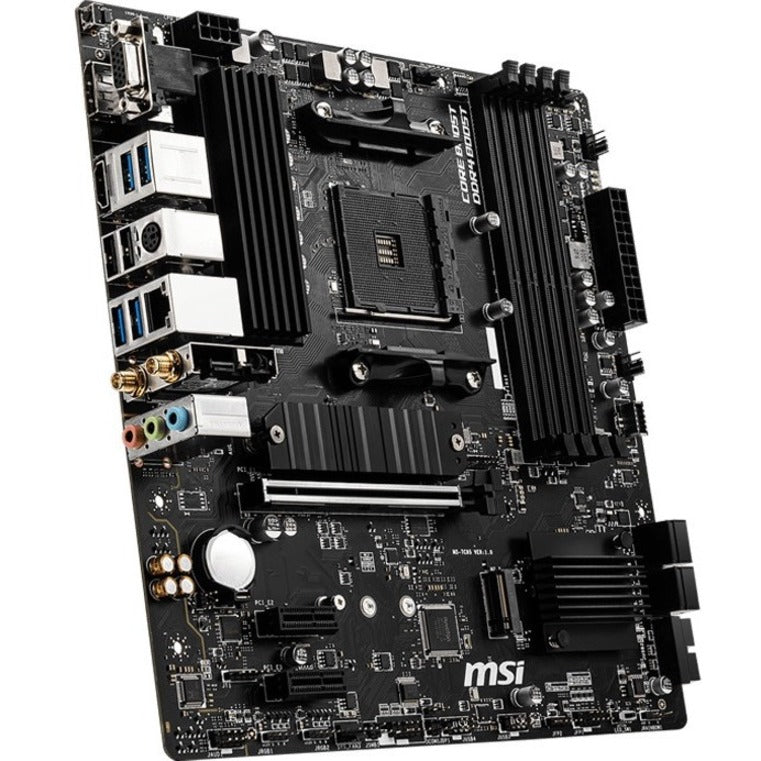 MSI B550M PRO-VDH WIFI Desktop Motherboard - AMD B550 Chipset - Socket AM4 - Micro ATX B550MPVDHWIFI