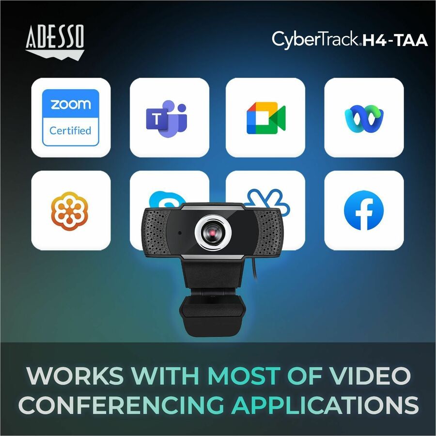 Cybertrack H4 - High resolution desktop webcam 1080P CYBERTRACKH4-TAA