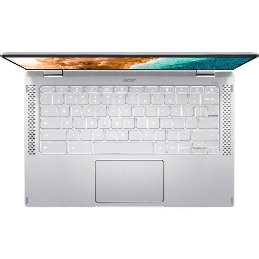 Acer Chromebook Spin 514 CP514-2H CP514-2H-349N 14" Touchscreen Convertible 2 in 1 Chromebook - Full HD - Intel Core i3 11th Gen i3-1110G4 - 8 GB - 128 GB SSD - English (US) Keyboard - Pure Silver NX.AHBAA.007