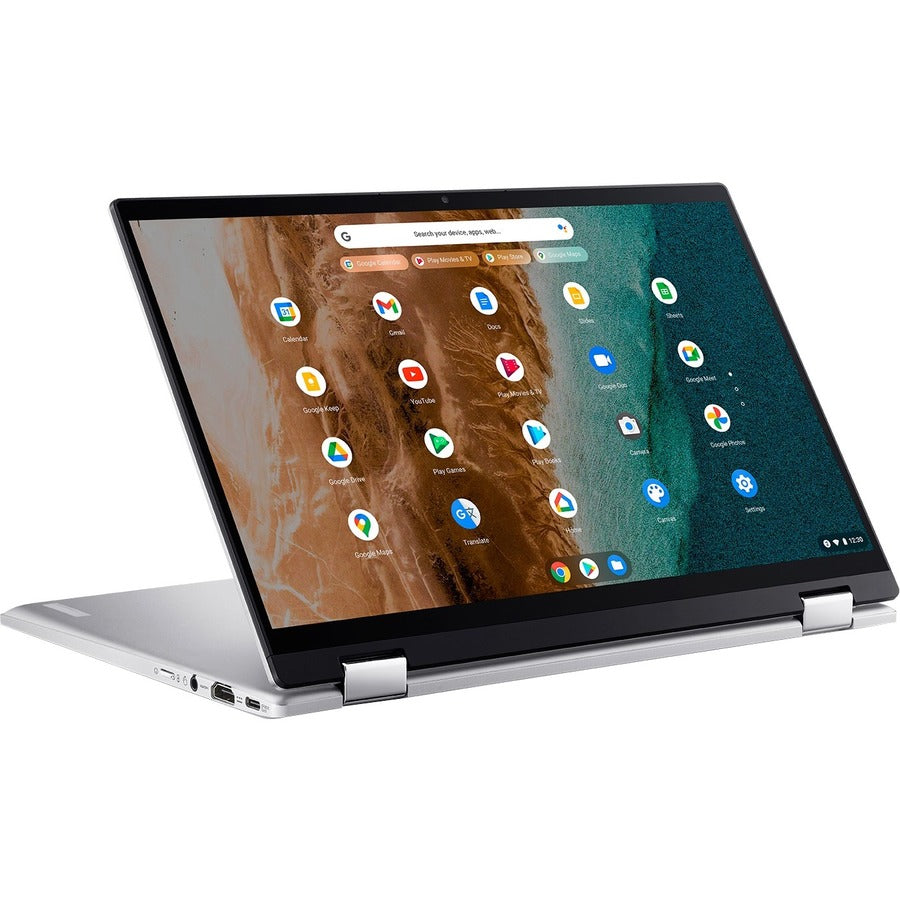 Acer Chromebook Spin 514 CP514-2H CP514-2H-349N 14" Touchscreen Convertible 2 in 1 Chromebook - Full HD - Intel Core i3 11th Gen i3-1110G4 - 8 GB - 128 GB SSD - English (US) Keyboard - Pure Silver NX.AHBAA.007