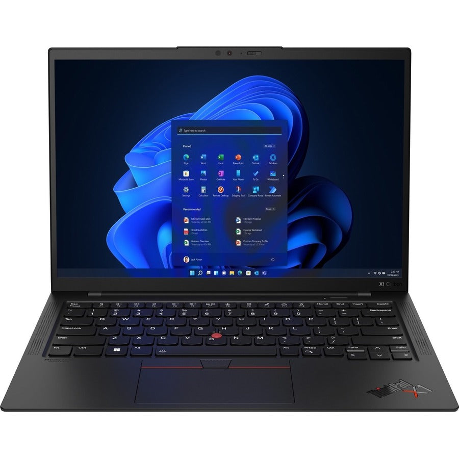 Lenovo ThinkPad X1 Carbon Gen 10 21CB000AUS 14" Notebook - WUXGA - Intel Core i5 i5-1240P - vPro Technology - 16 GB - 256 GB SSD - English Keyboard - Black Paint 21CB000AUS