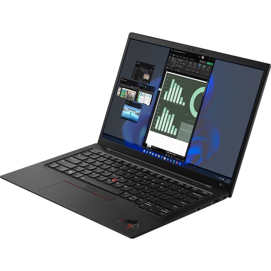 Lenovo ThinkPad X1 Carbon Gen 10 21CB000AUS 14" Notebook - WUXGA - Intel Core i5 i5-1240P - vPro Technology - 16 GB - 256 GB SSD - English Keyboard - Black Paint 21CB000AUS