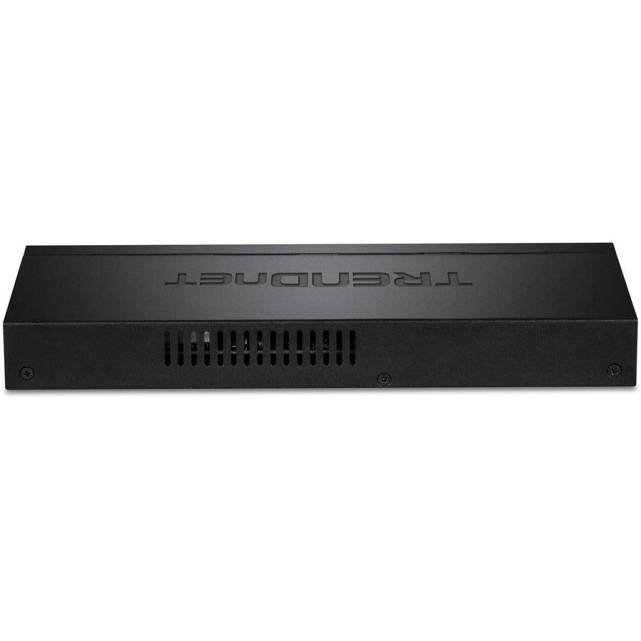 TRENDnet 8-Port Gigabit PoE+ Switch, 120W PoE Power Budget, 16Gbps Switching Capacity, IEEE 802.1p QoS, DSCP Pass-Through Support, Fanless, Wall Mountable, Lifetime Protection, Black, TPE-TG84 TPE-TG84