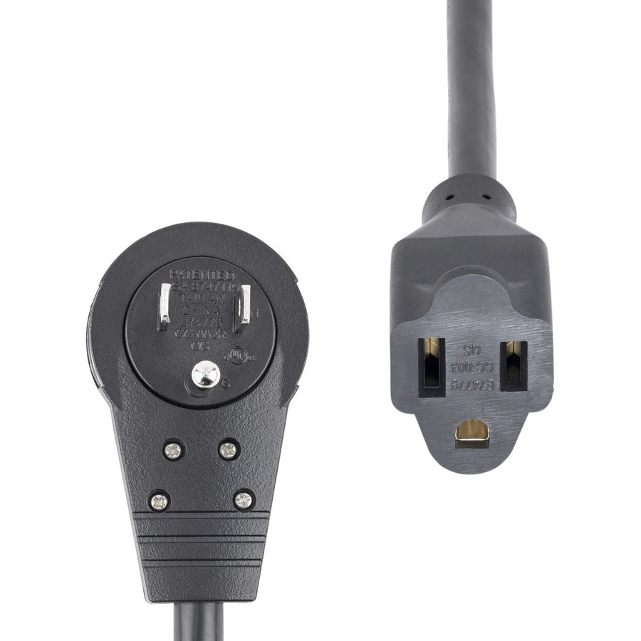StarTech.com 6ft Power Extension Cord, Rotating Flat Plug Extension Cord, NEMA 5-15P to NEMA 5-15R Cable, 16 AWG, 125V/15A, UL Certified RTPAC1016