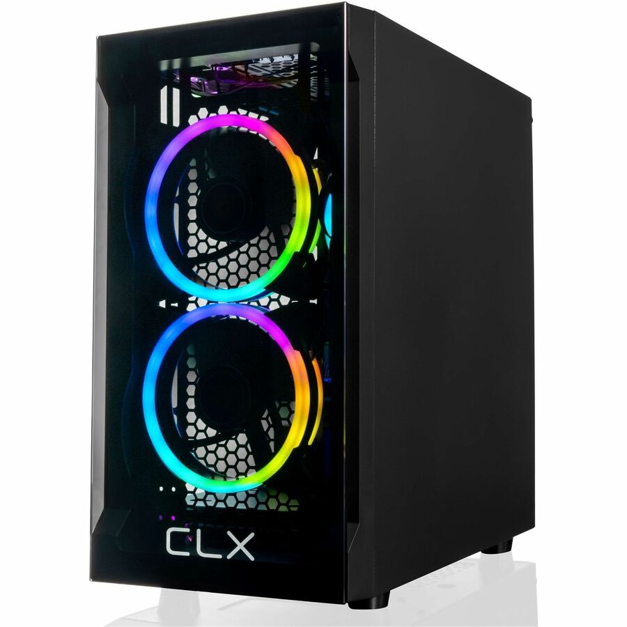 CLX SET TGMSETRXM2501BM Gaming Desktop Computer - AMD Ryzen 7 5700G - 16 GB - 1 TB SSD - Mini-tower - Black TGMSETRXM2501BM