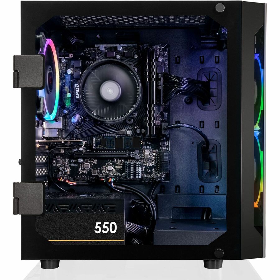 CLX SET TGMSETRXM2501BM Gaming Desktop Computer - AMD Ryzen 7 5700G - 16 GB - 1 TB SSD - Mini-tower - Black TGMSETRXM2501BM